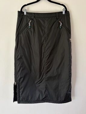 SKHOOP‎ The Original Skirt Black Insulated Side Zipper Midi Skirt Size XL